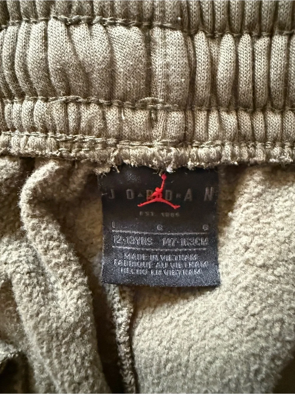 Jordan Kids Olive & Rust Colorblock Hoodie Sweatpants Set